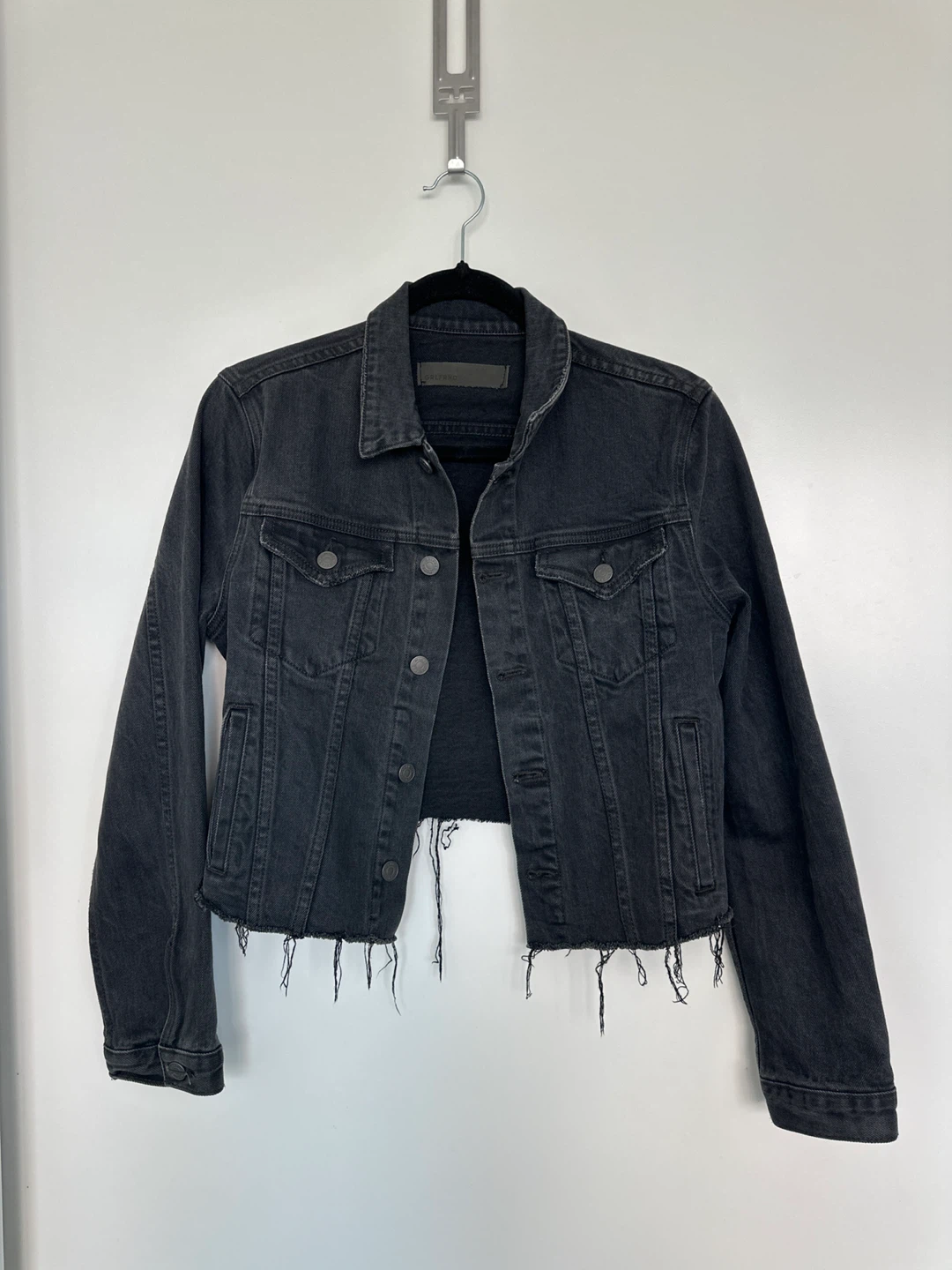 GRLFRND Smokey grey Black Denim Jacket
