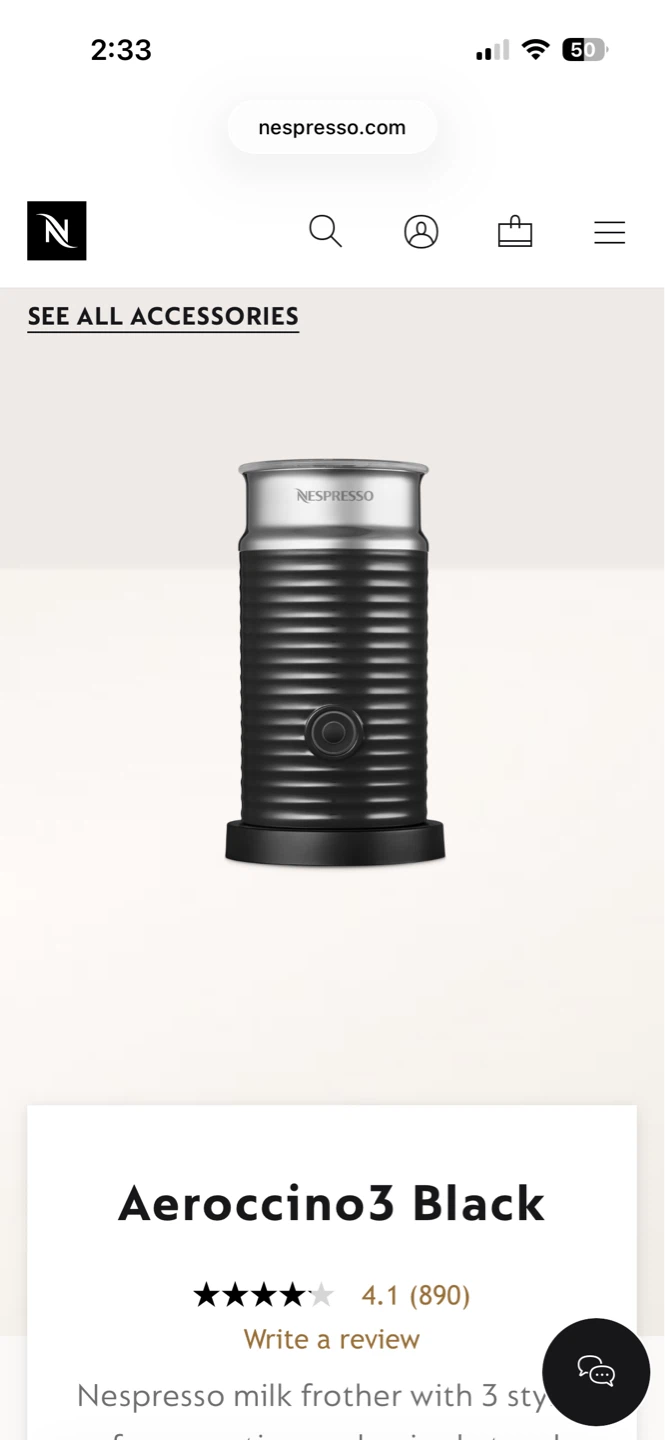 Nespresso Essenza Mini and Aeroccino3 Set - photo 2