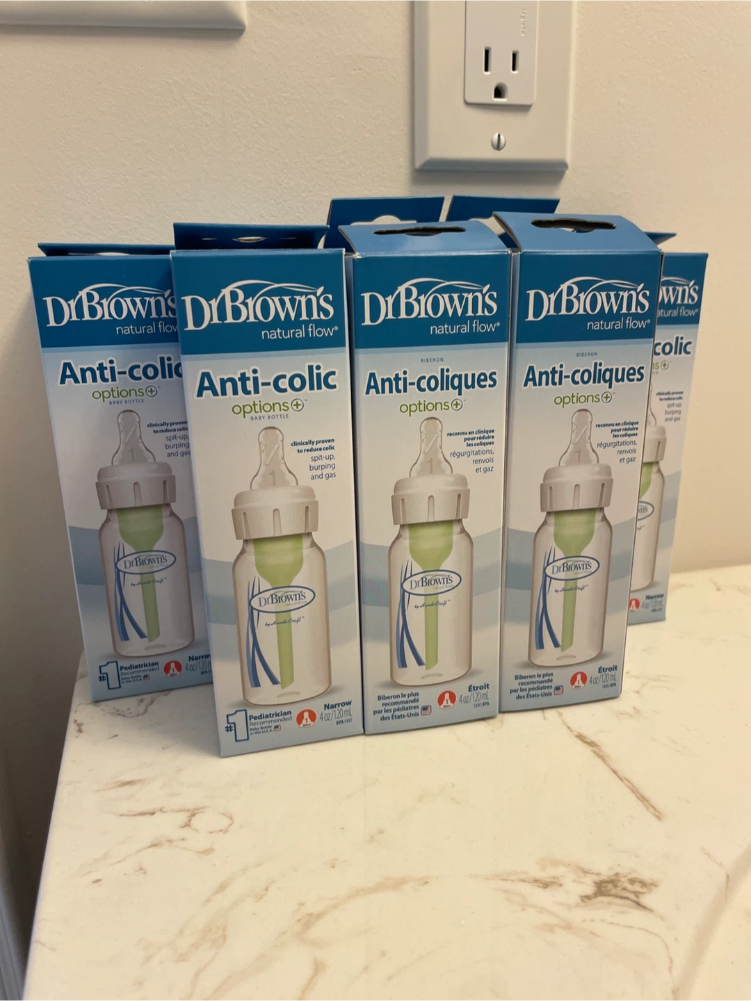 Dr. Brown's Anti-Colic Options+ Baby Bottles (4 oz / 120 ml)