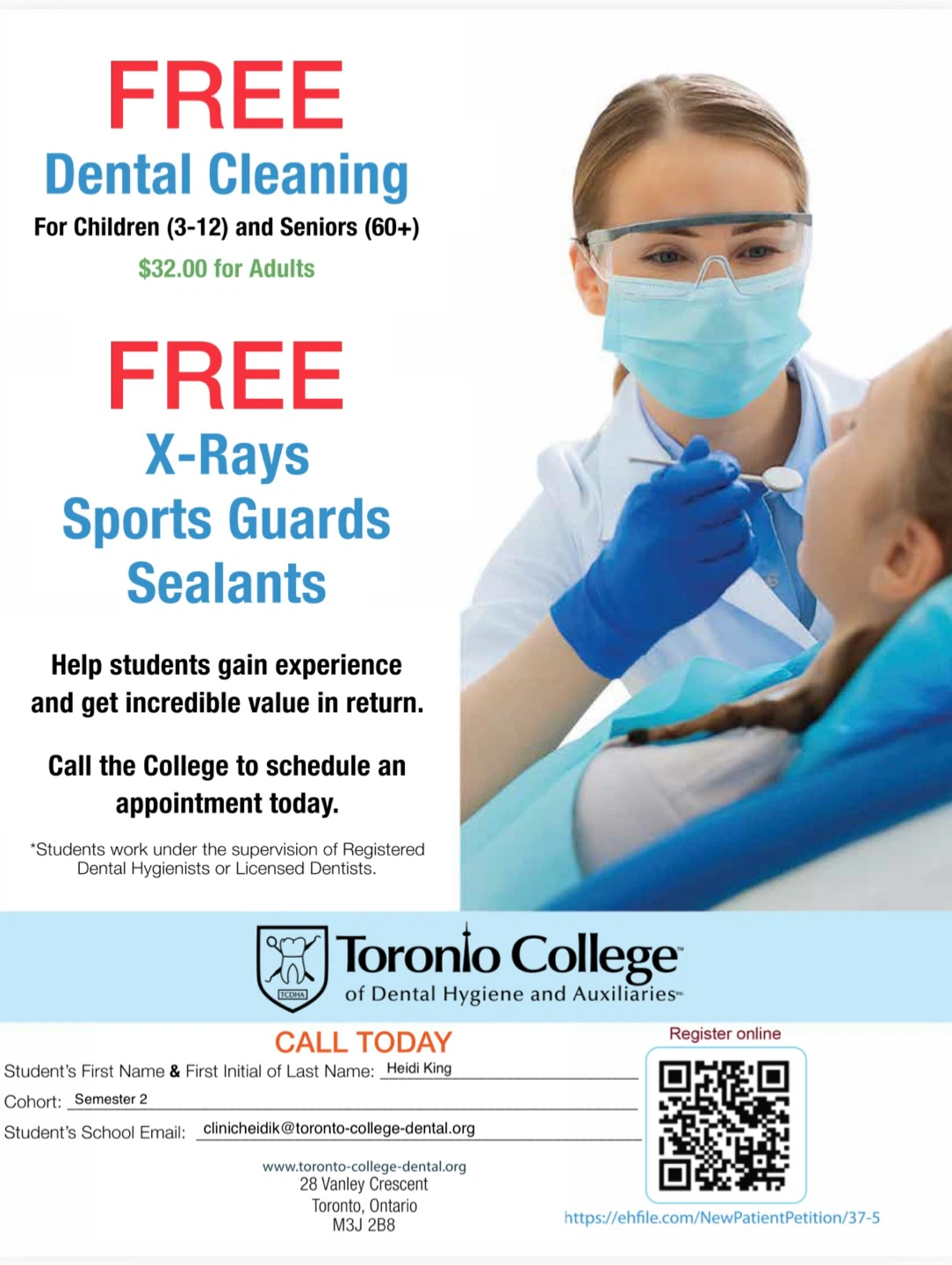 🦷Low cost dental cleaning🦷
