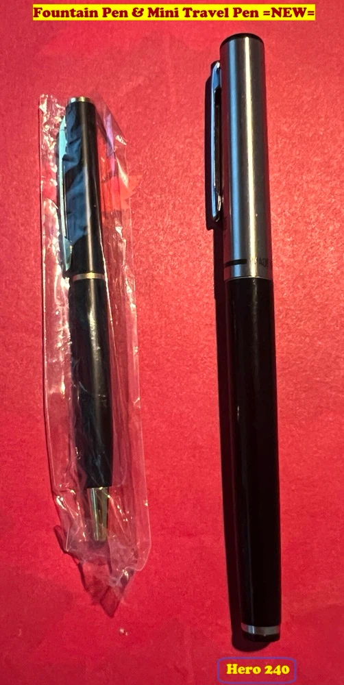Fountain Pen & Mini Travel Pen =NEW=