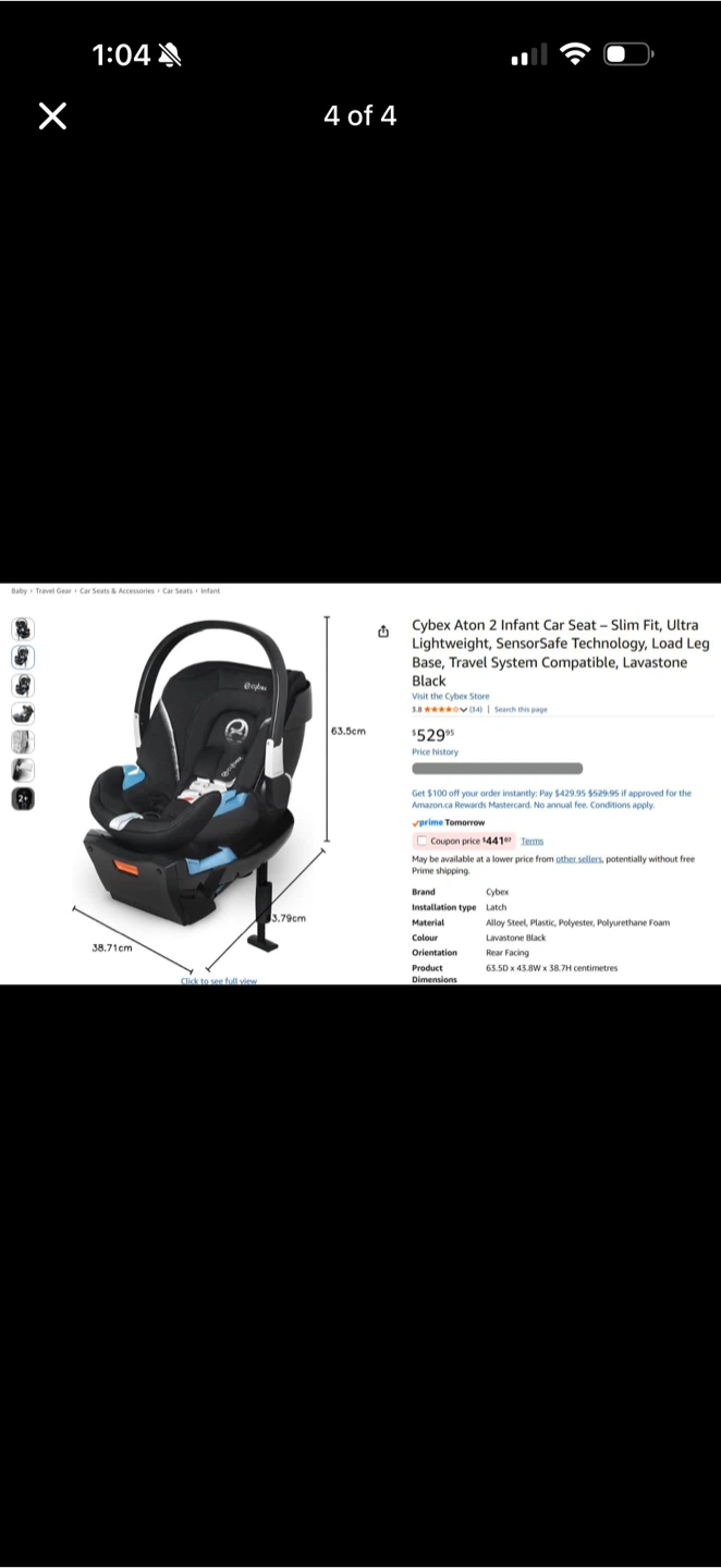 Cybex Aton Gold 2 Infant Car Seat