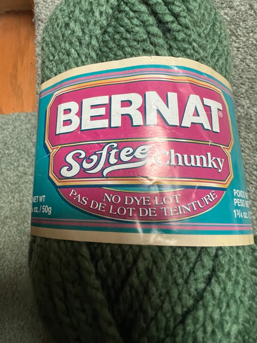 7+ Skeins of Bernat Softee Chunky Yarn - Sea Green