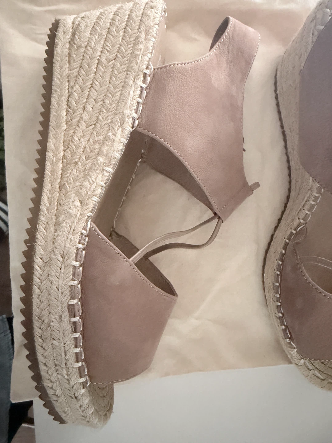 Eileen Fisher Suede Espadrille Wedges - photo 2