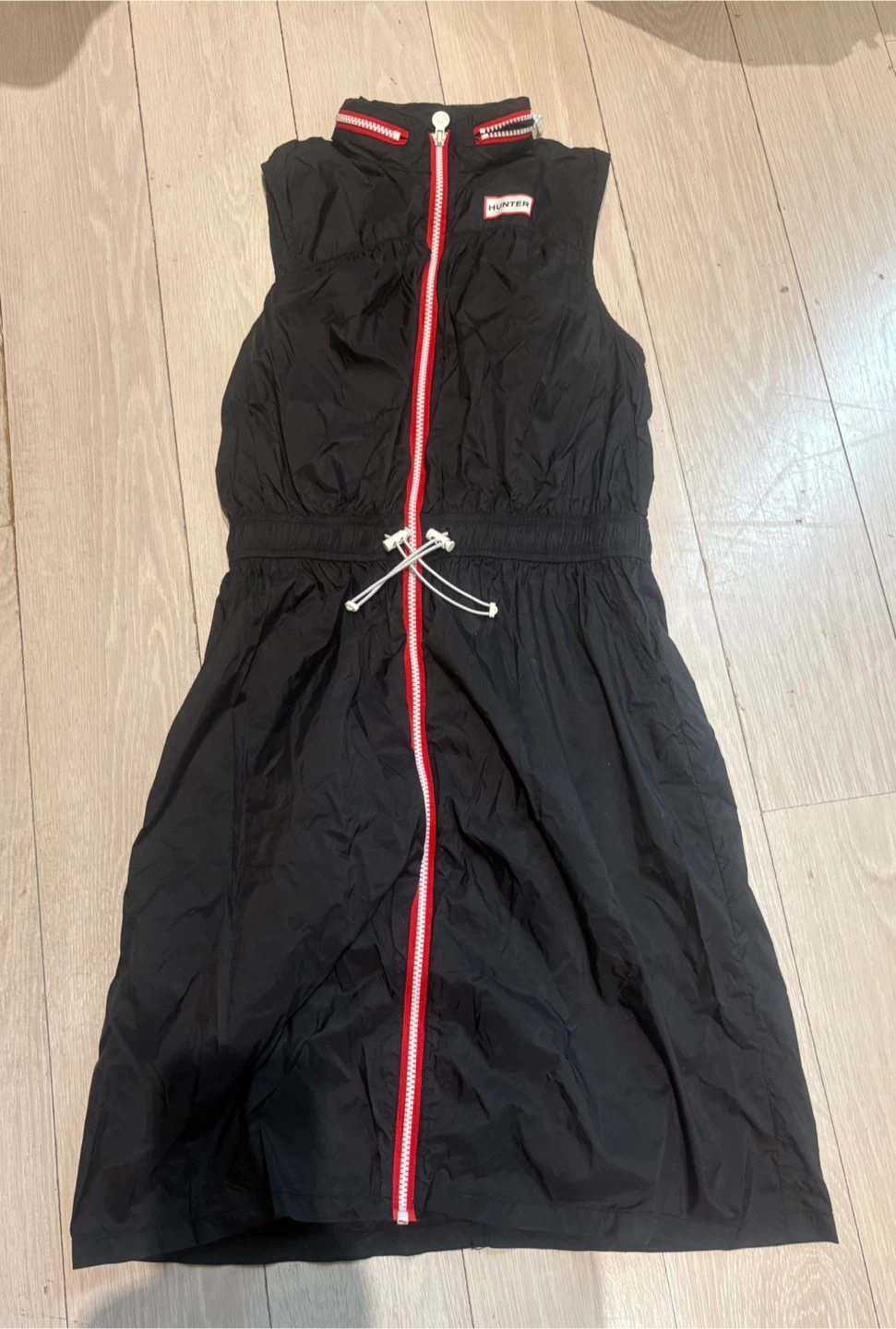 NWT Hunter for Target Limited  Black Packable Hooded Dress S
