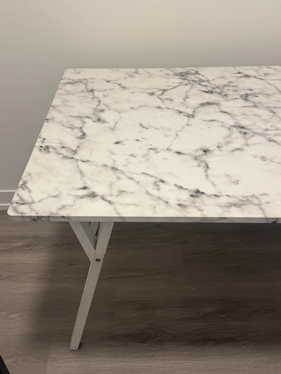 Faux Marble Top Dining Table - photo 2