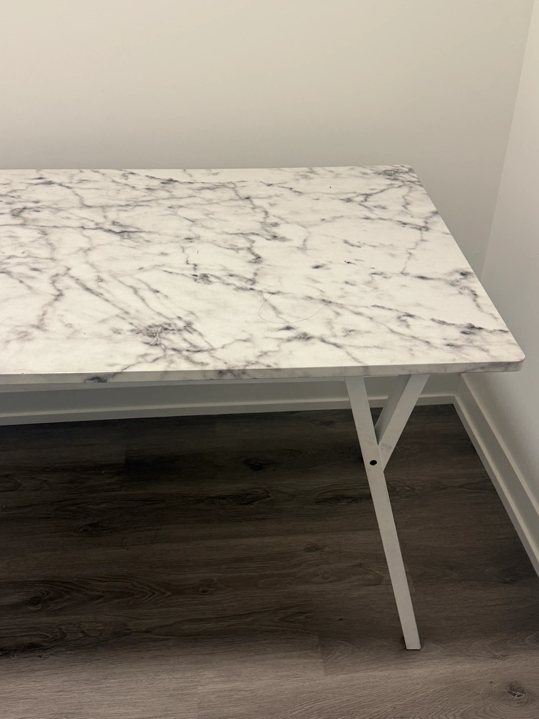 Faux Marble Top Dining Table - photo 3