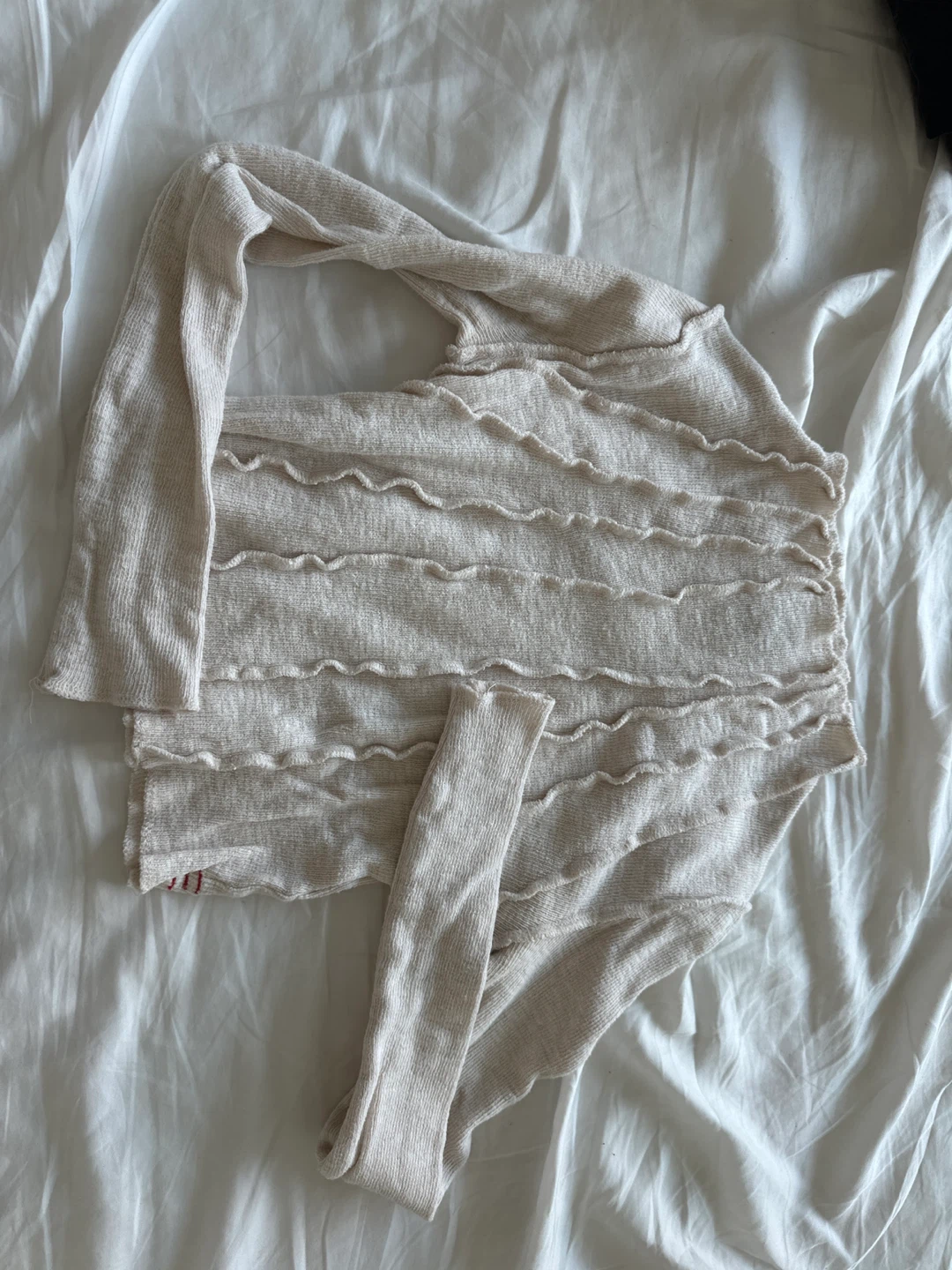 BDG Urban Outfitters Cream Long Sleeve Top