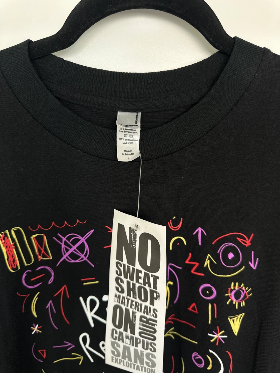 No Sweat Shop Rise Up Resist Retaliate T-Shirt - photo 3