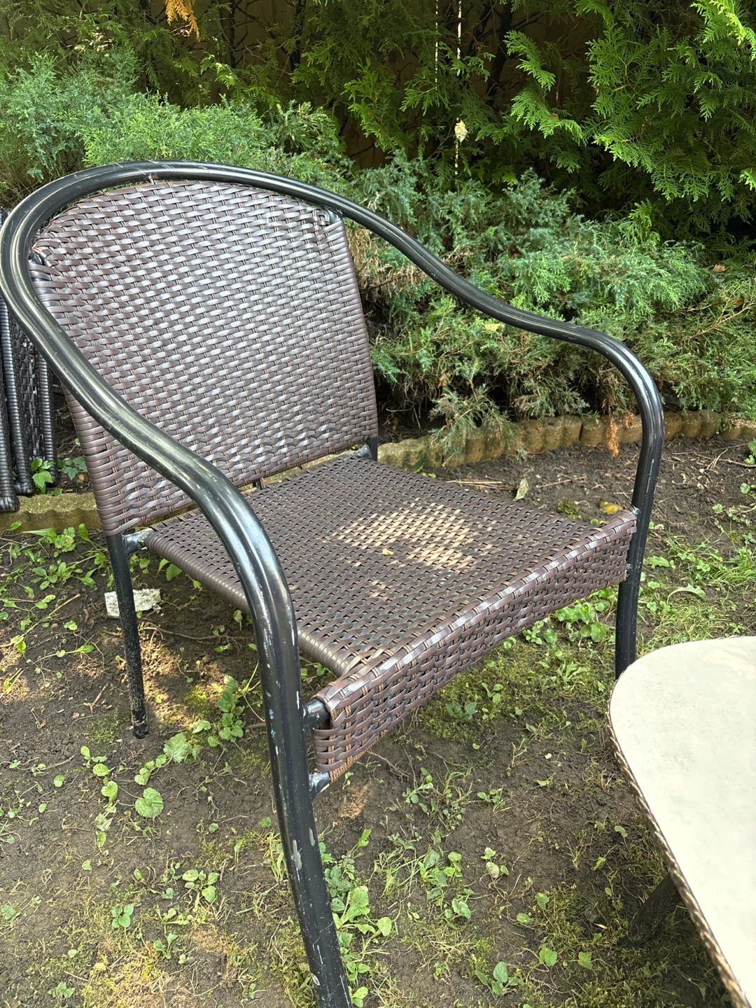 Wicker Patio Chair and Coffee Table Set - photo 2