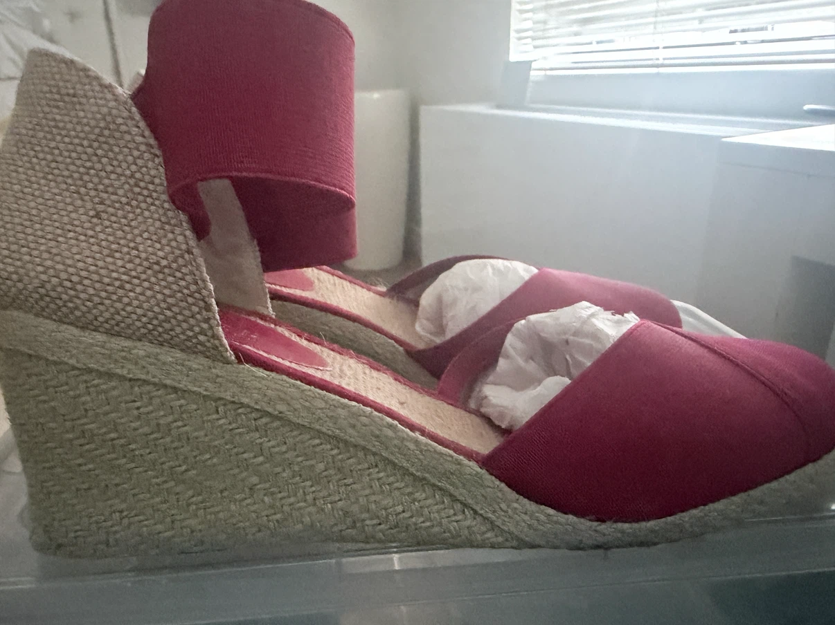Lauren Ralph Lauren Red Wedge Espadrilles - photo 3
