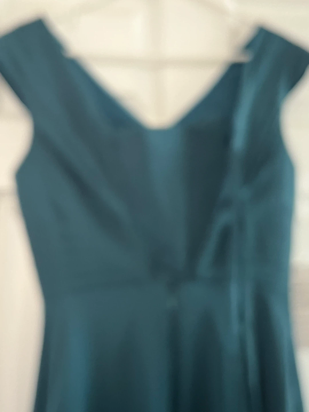 Teal V-Neck Sequined Dress - photo 4