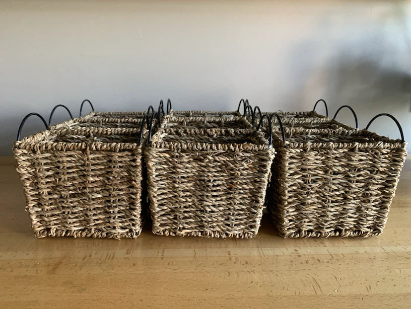 Set of 9 Woven Sea Grass Baskets - photo 2