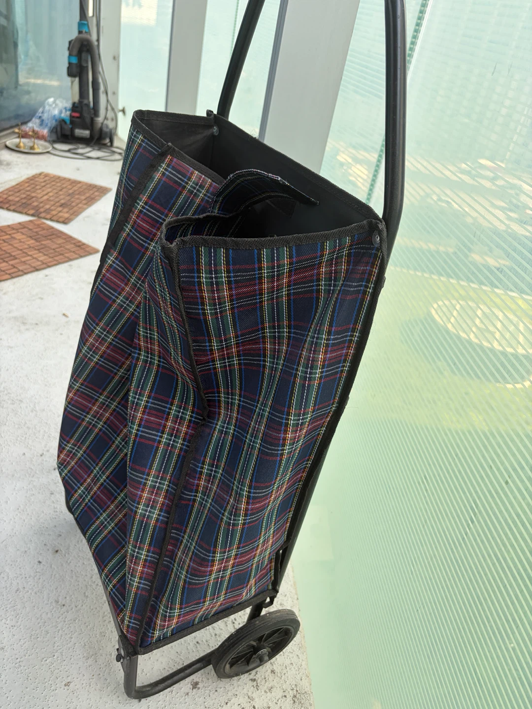 Tartan Shopping Trolley