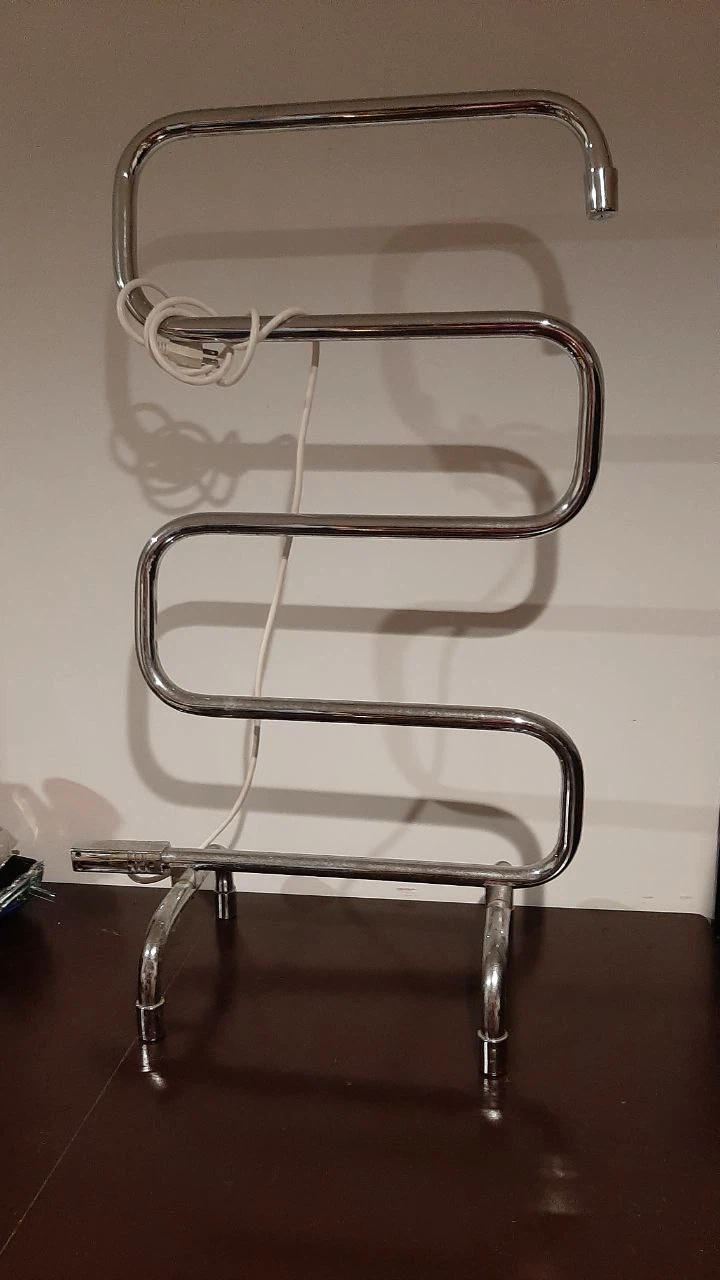 Chrome Electric Towel Warmer Rack - photo 2