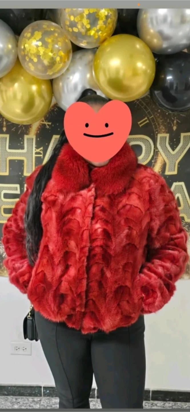 Kluger Furs Red Fur Jacket ( Burgundy) - photo 3