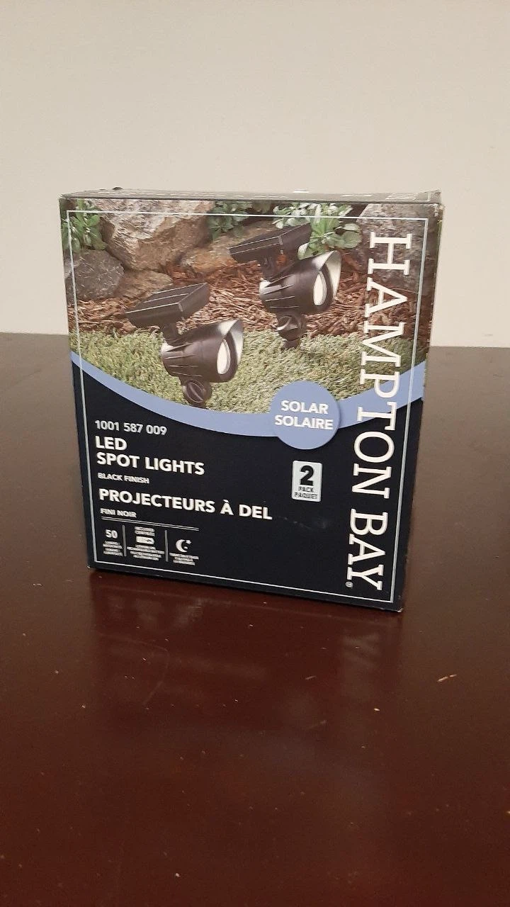 Hampton Bay LED Spot Lights - Black Finish (2 Pack)