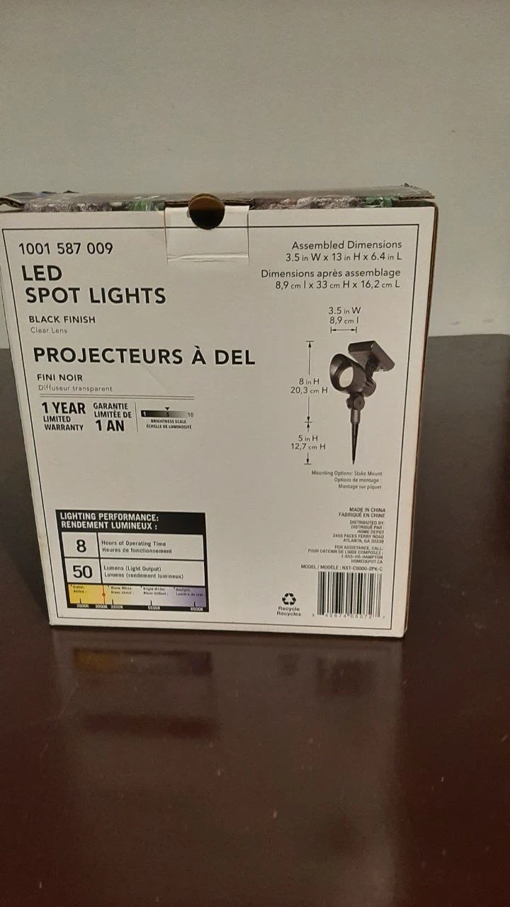 Hampton Bay LED Spot Lights - Black Finish (2 Pack) - photo 2