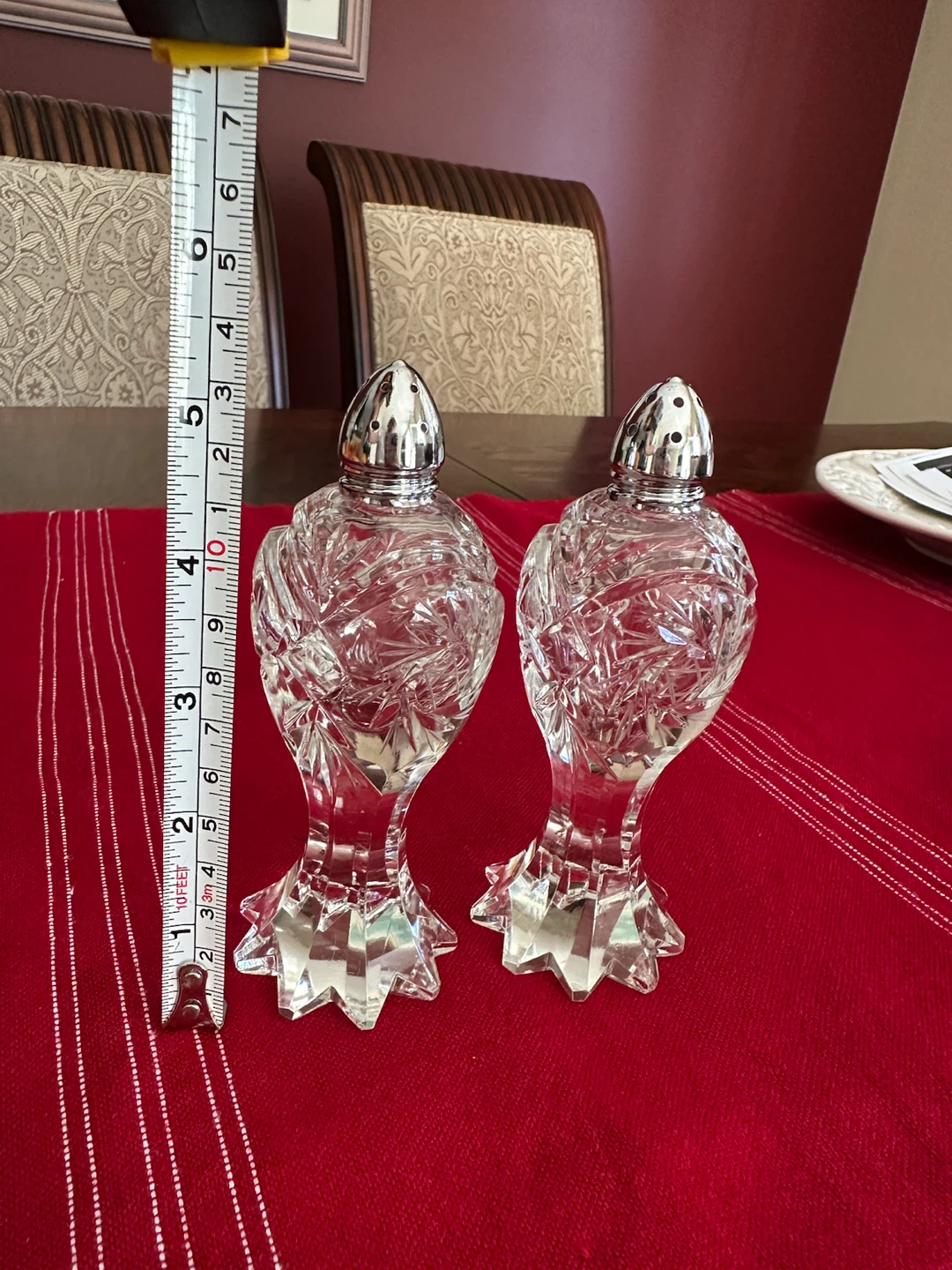 Vintage Czech Crystal Salt/Pepper - photo 3