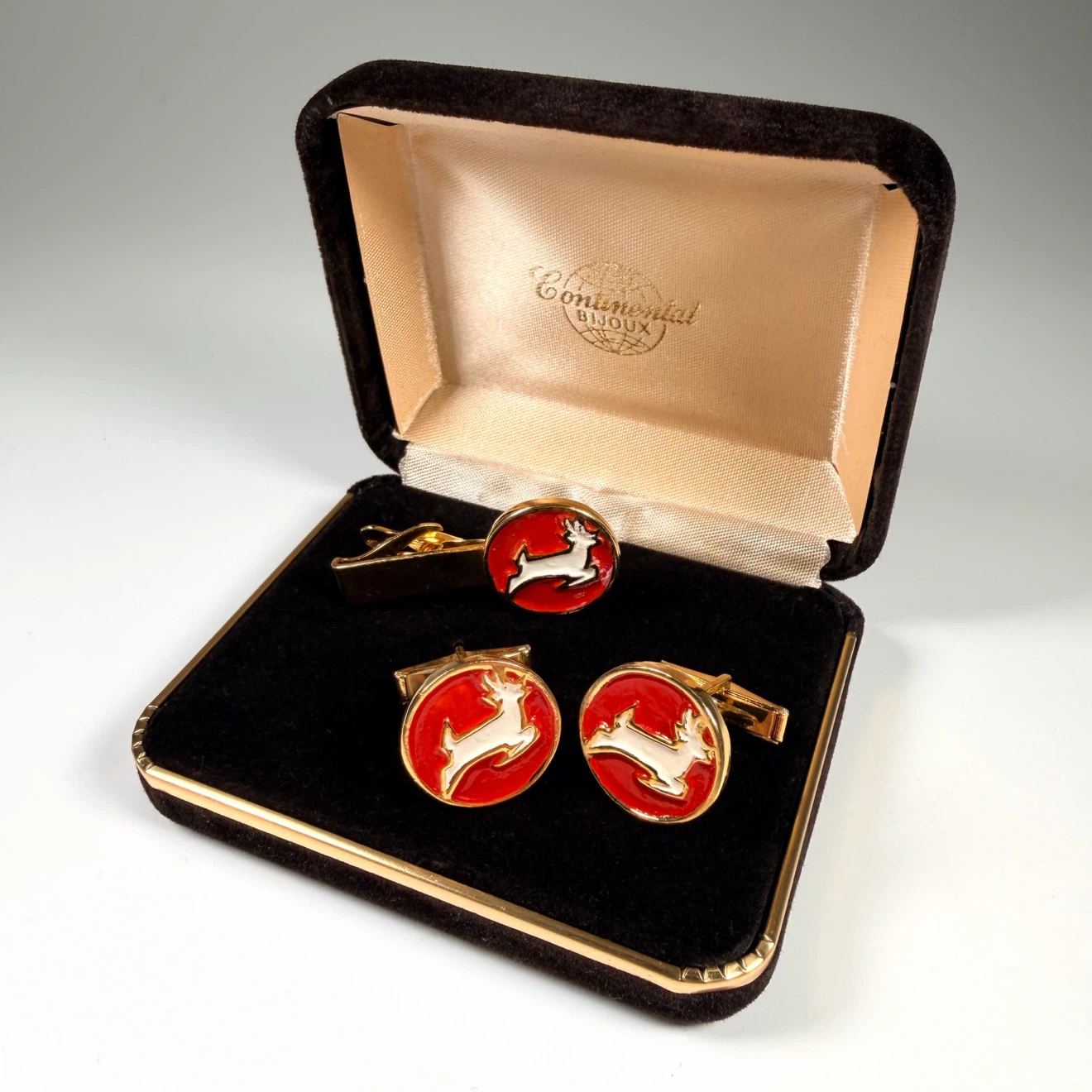 Vintage Cufflinks & Tie Clip Set