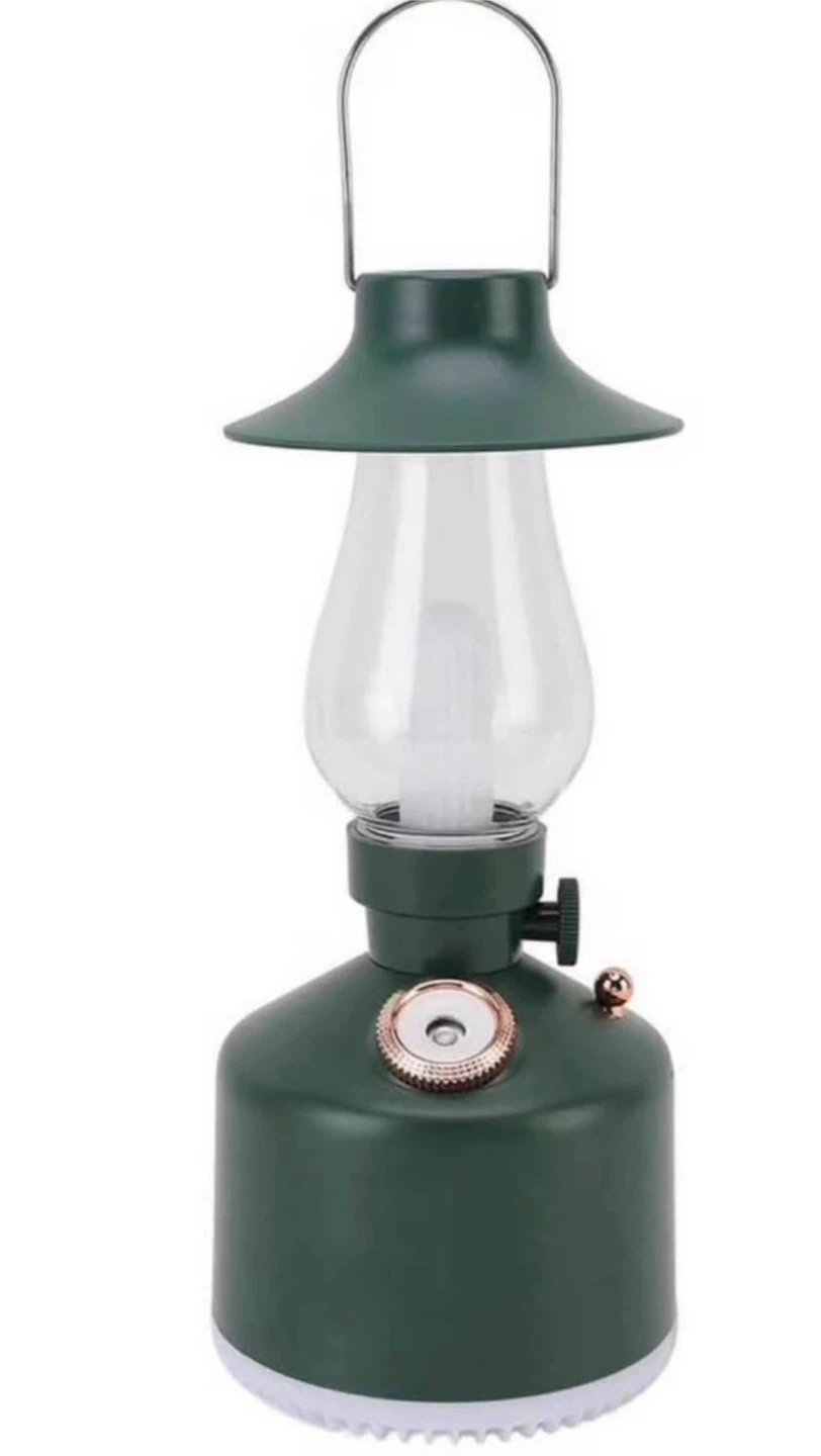 Cool Mist Humidifier Kerosene Lamp Retro Style (Green) Low Noise - photo 2