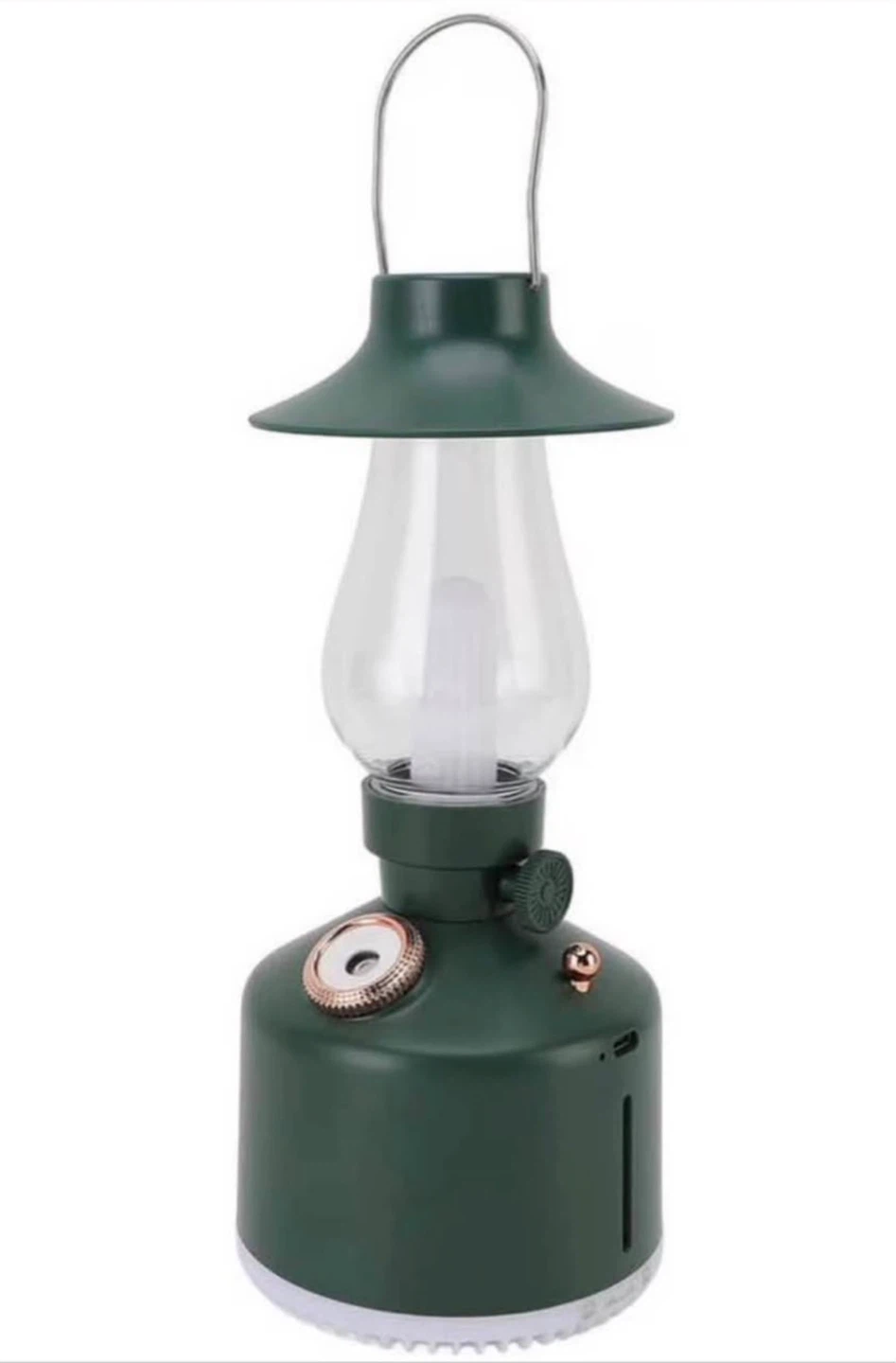 Cool Mist Humidifier Kerosene Lamp Retro Style (Green) Low Noise - photo 4