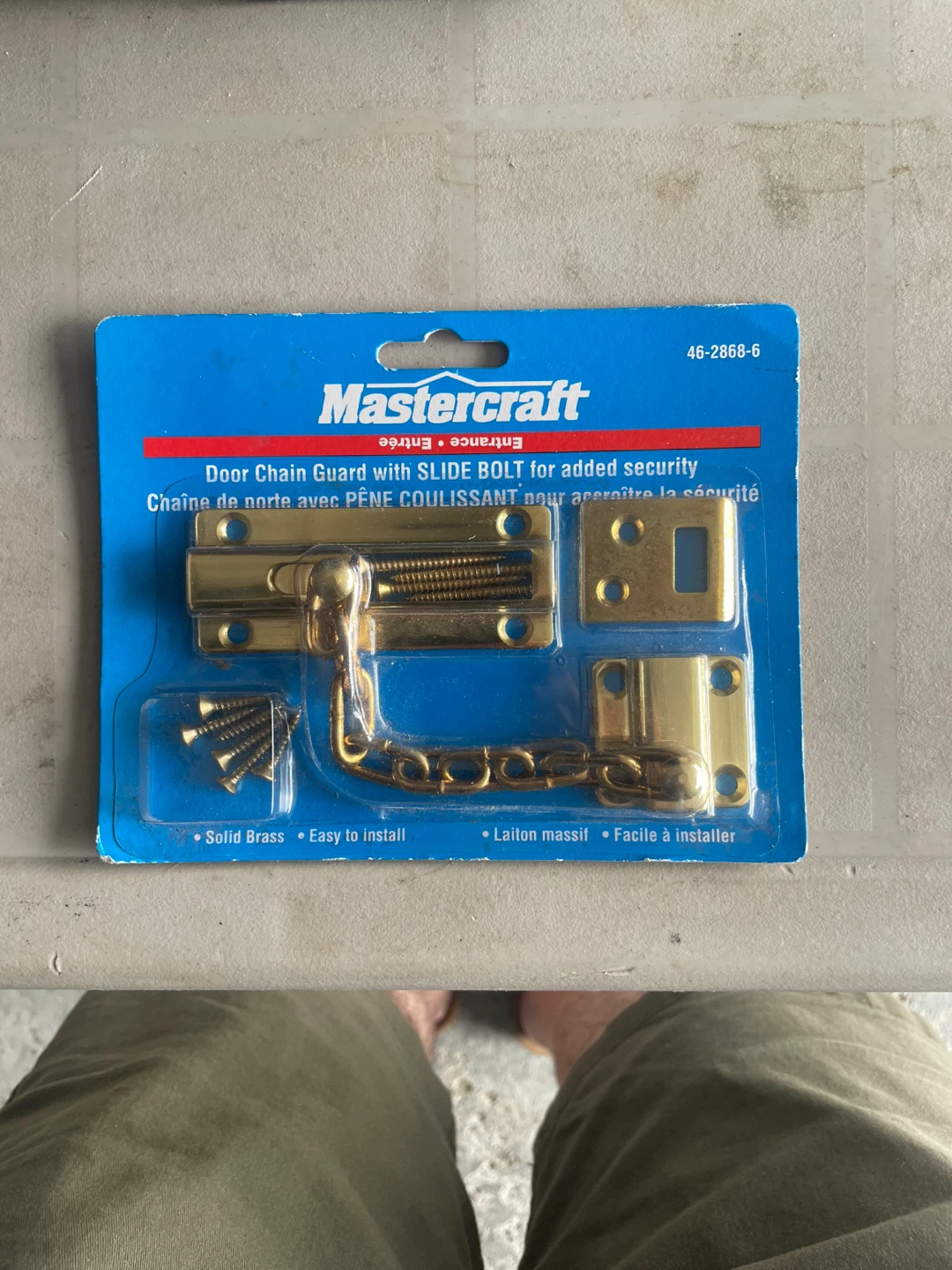 Mastercraft Door Chain Guard with Slide Bolt