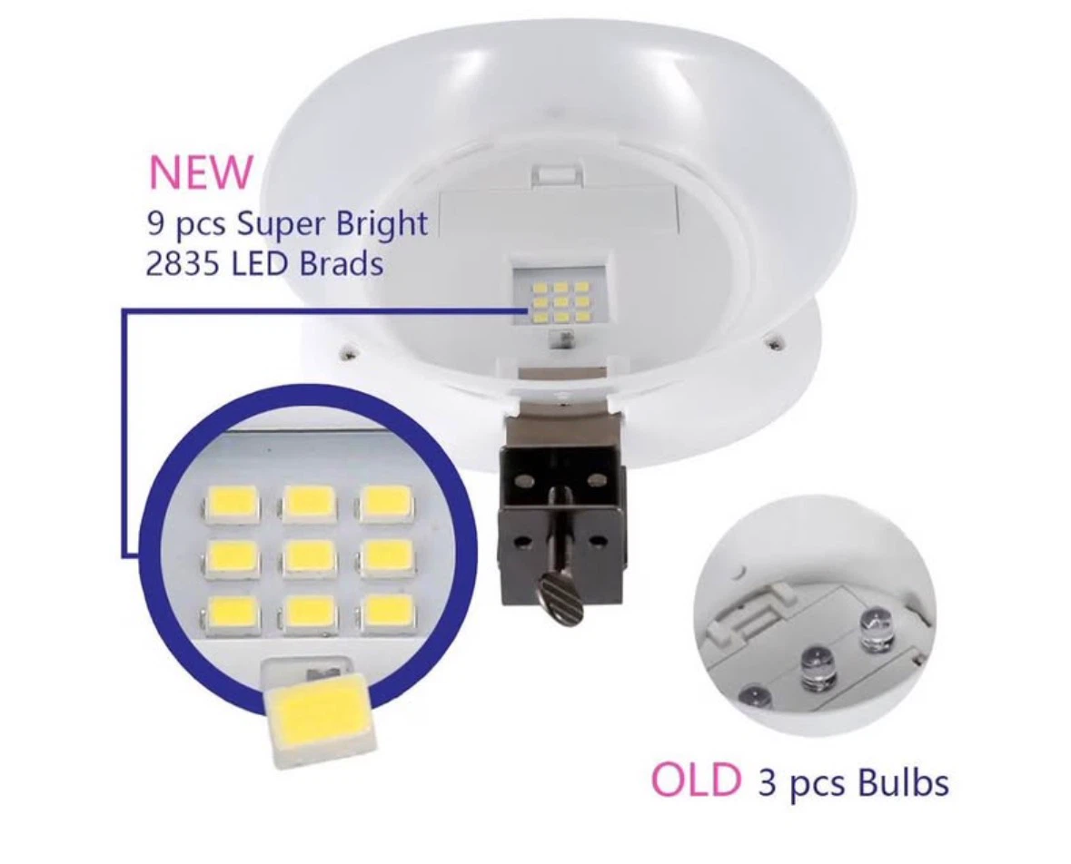 Solar Gutter Lights Outdoor, 9 LED Super Bright, Waterproof - photo 3