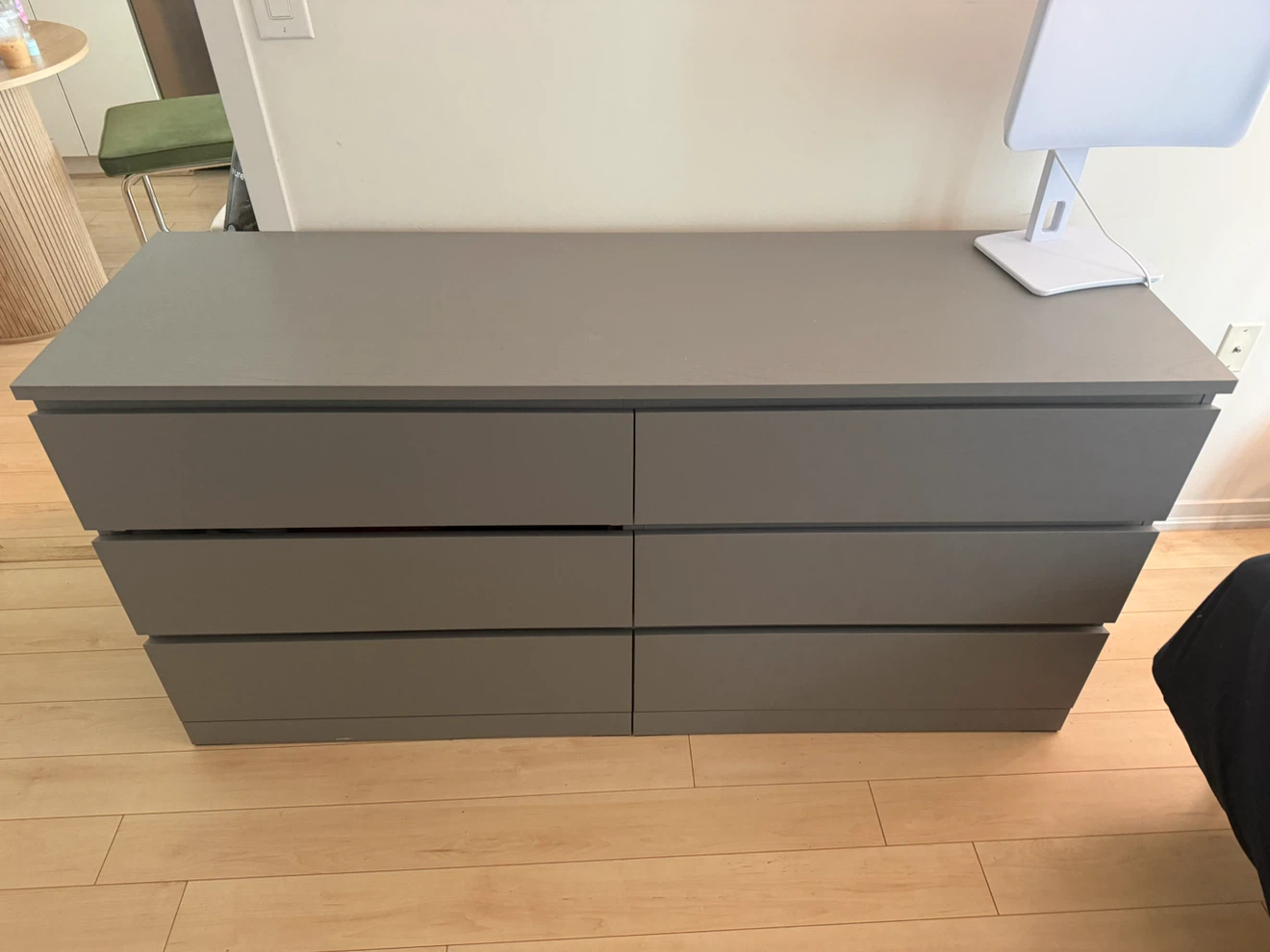 IKEA Malm 6-Drawer Dresser in Grey