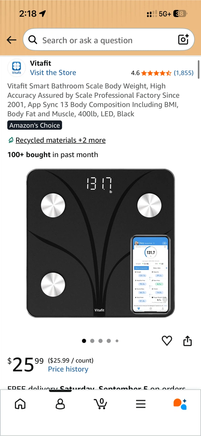 Vitafit Smart Body Weight Scale - photo 2