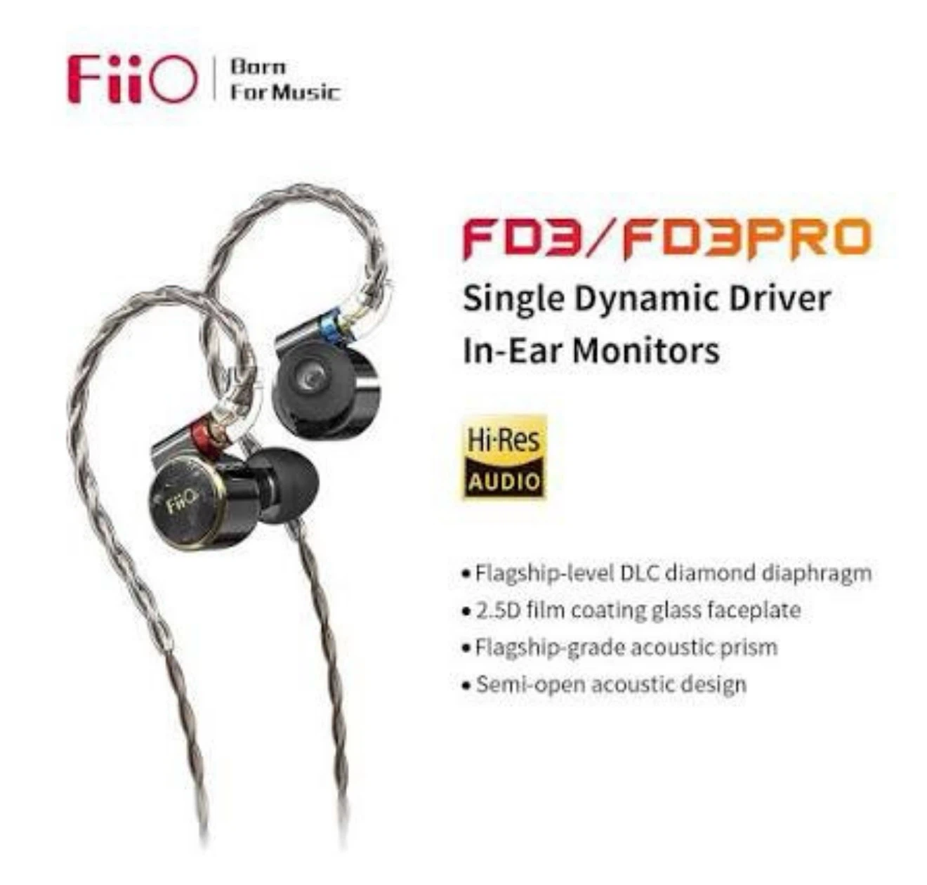 FiiO FD3 Pro IEM Earphones – Complete Kit | Excellent Condition - photo 2