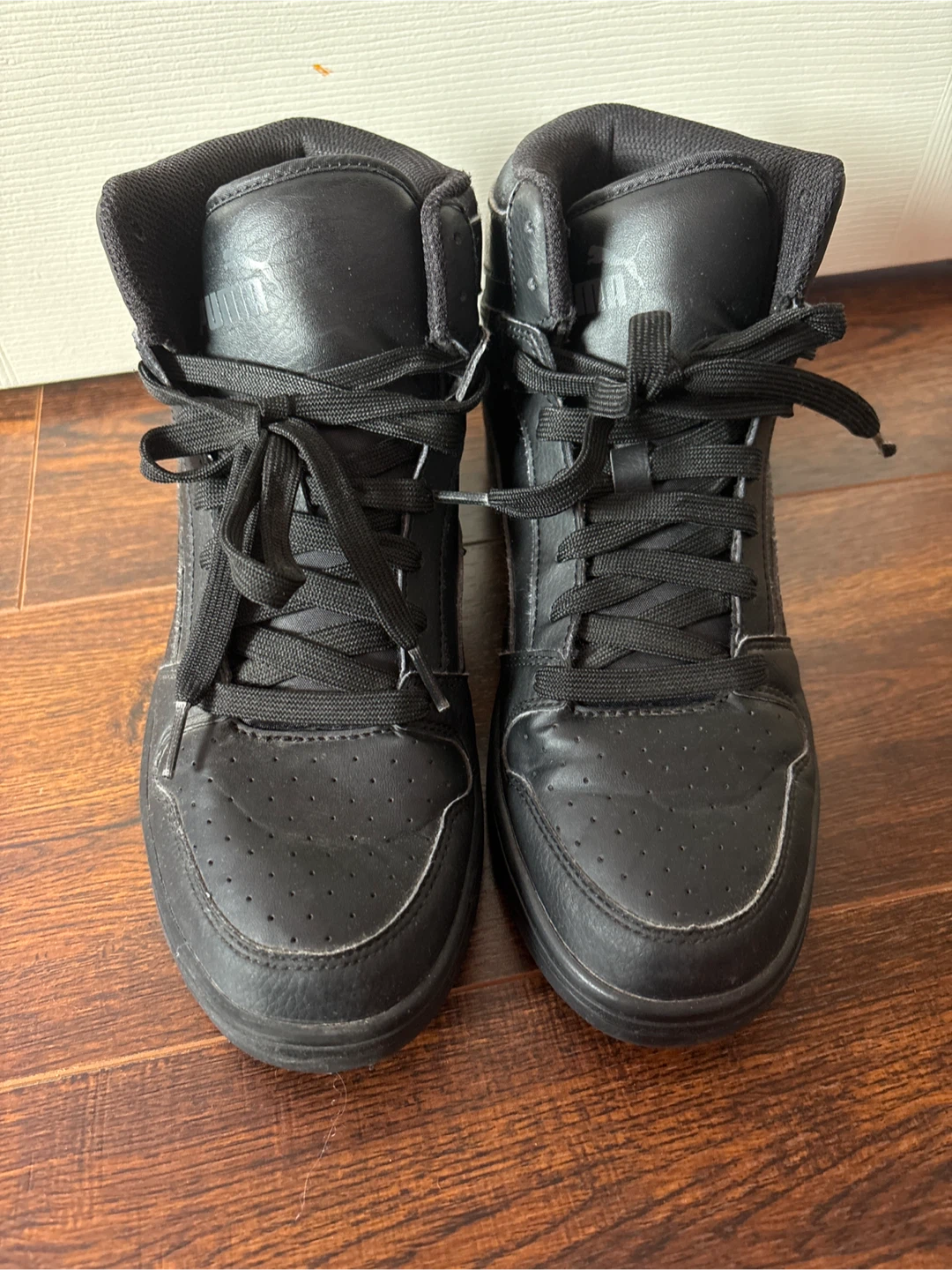 Puma Black High-Top Sneakers