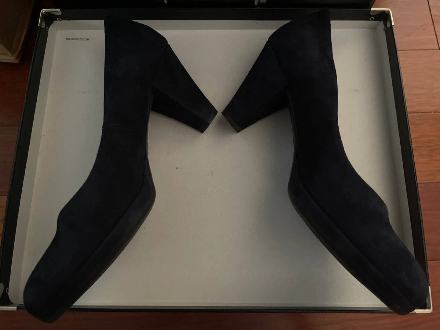 NEW John Lewis Jagger Navy Suede Heels