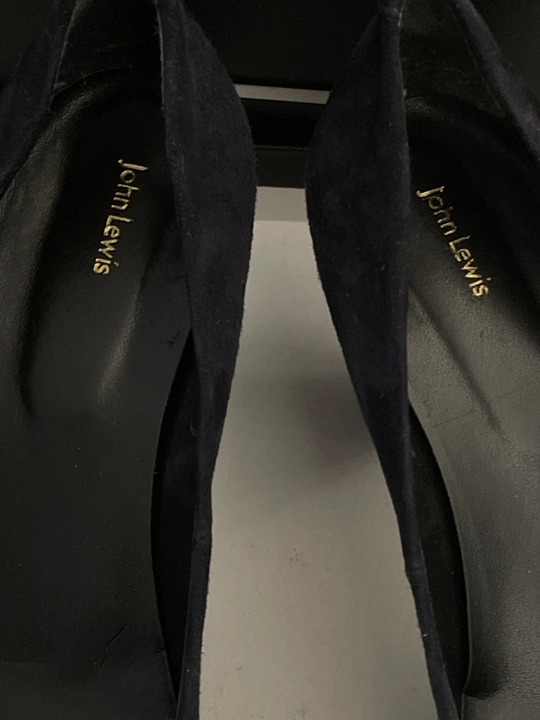 NEW John Lewis Jagger Navy Suede Heels - photo 4