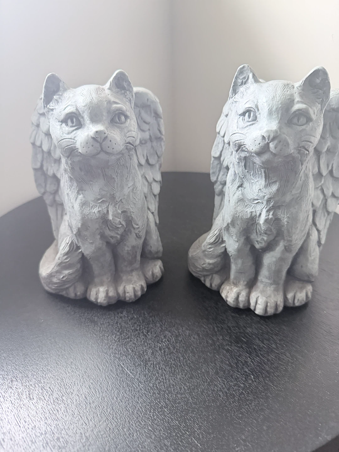 2002 Telle M. Stein Angel Cat Figurines
