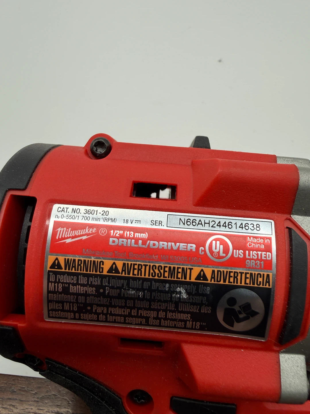 Milwaukee M18 Brushless Cordless 1/2 in. Compact Drill 3601-20 - photo 4