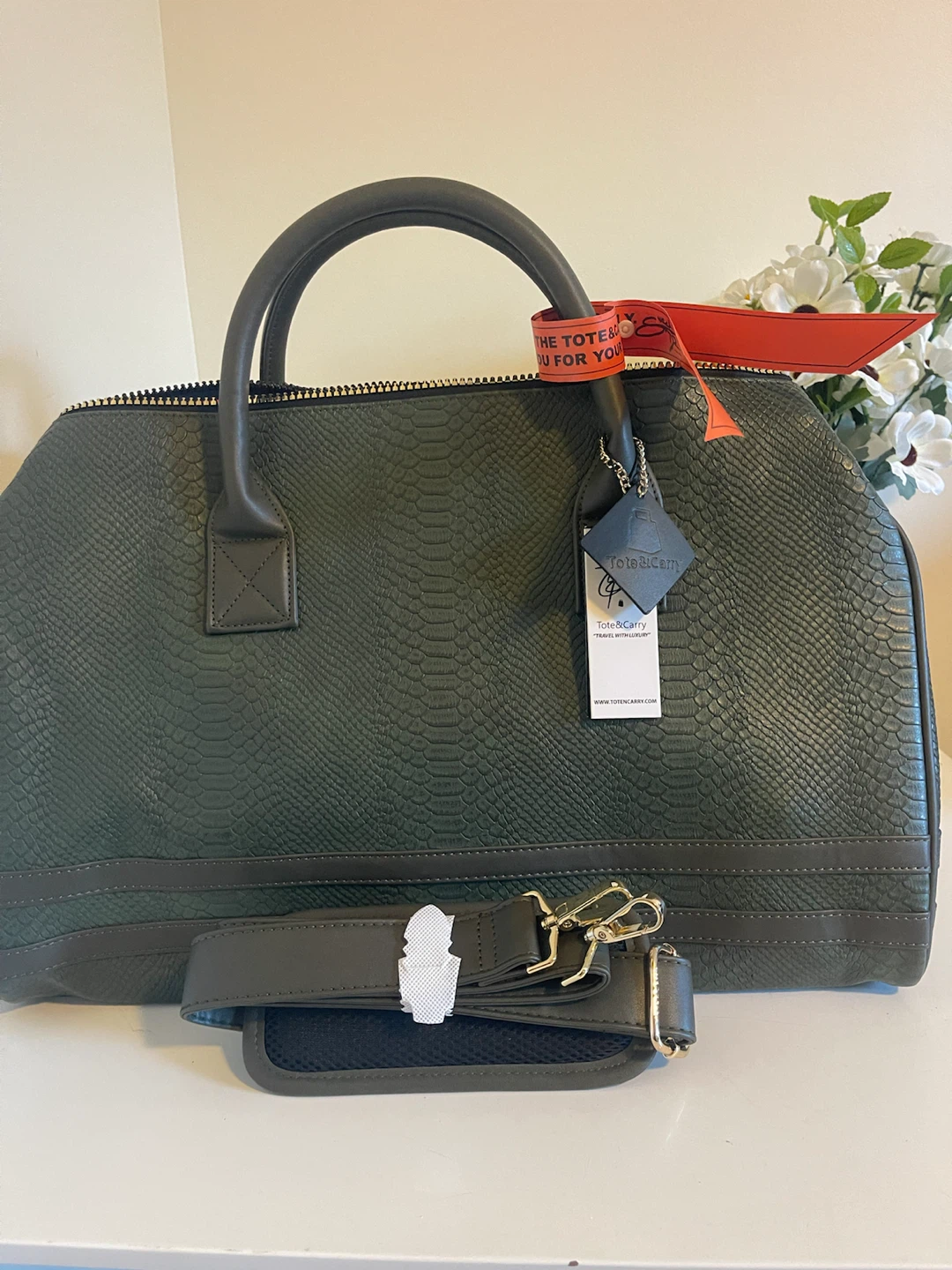 Tote&Carry Green Snake Print Backpack - photo 2