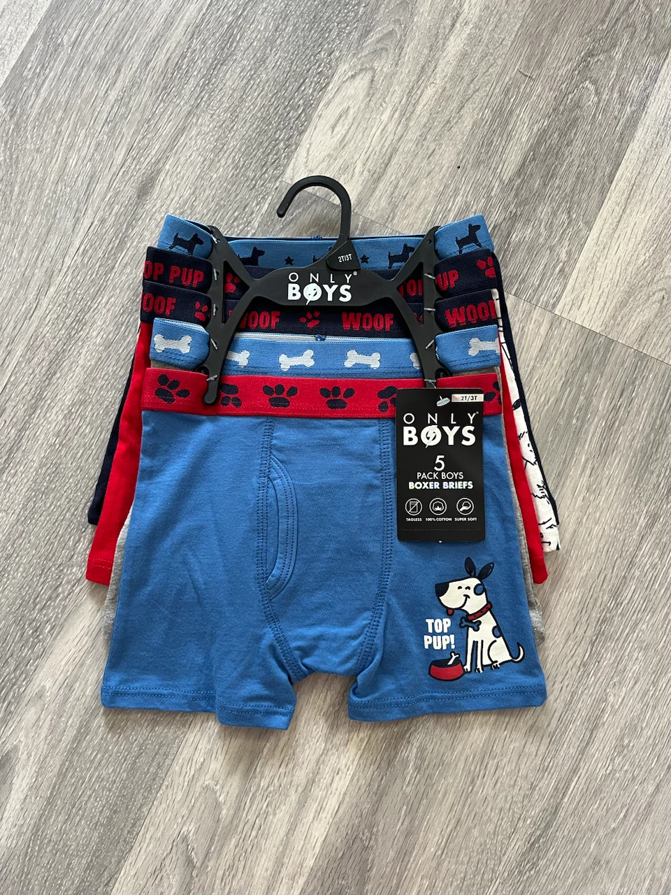 Only Boys 5 Pack Boxer Briefs 2T/3T
