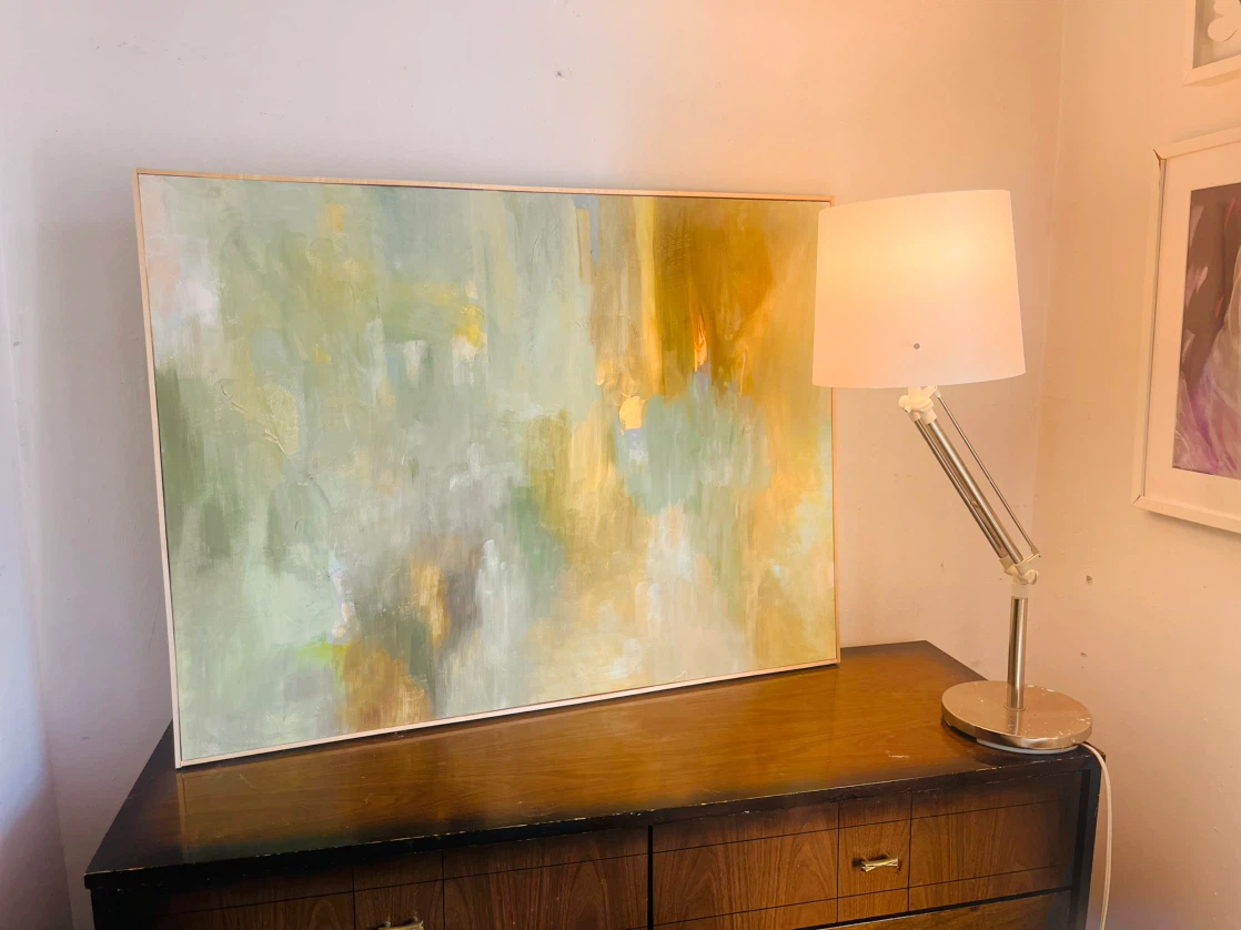 Original Art “Moss” 30x40” Framed - photo 2