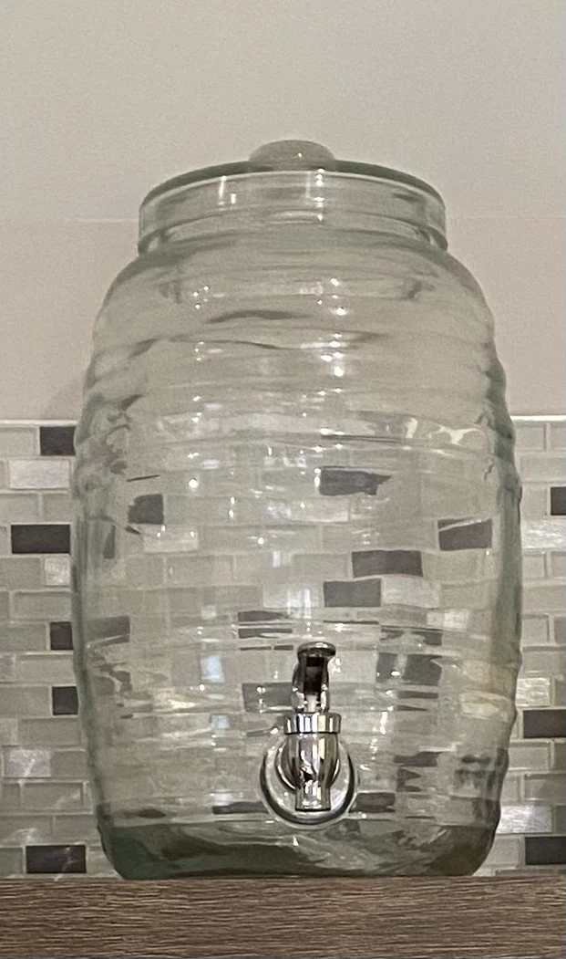 Glass Beverage Dispenser with Spigot