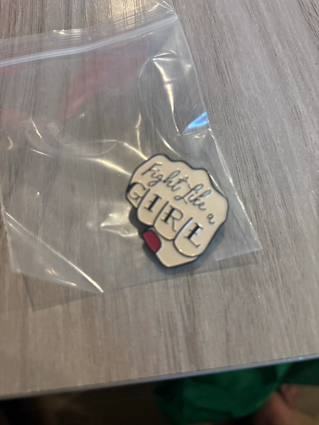 Fight Like a Girl Enamel Pin