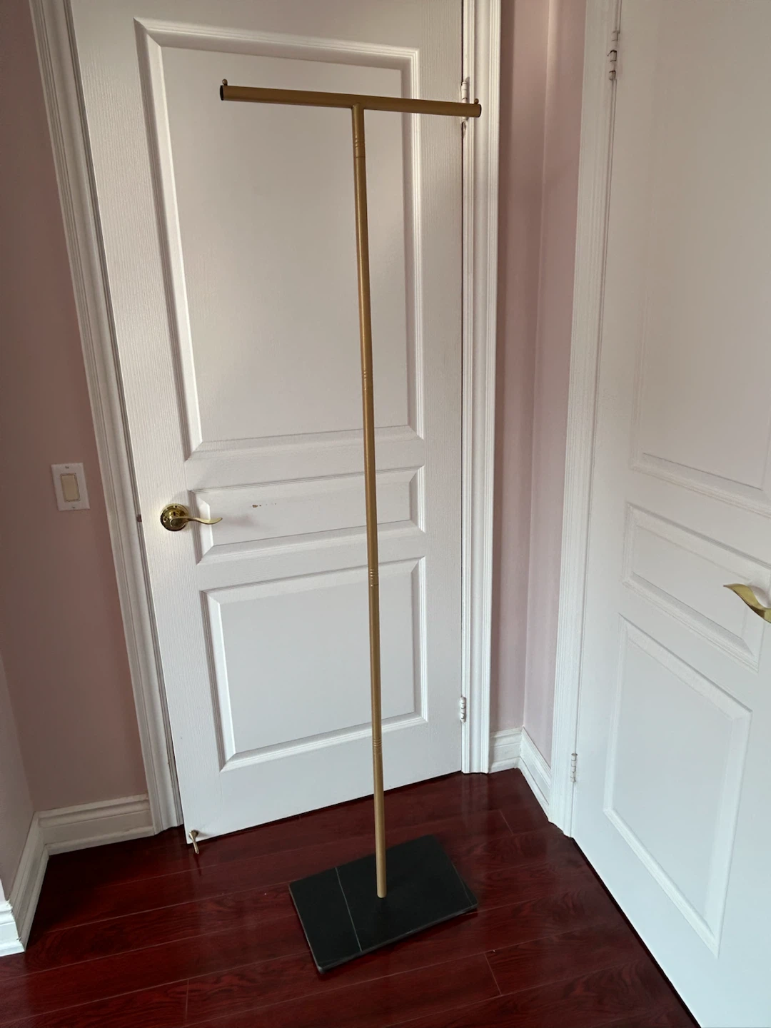 Gold T-Bar Clothing  Rack