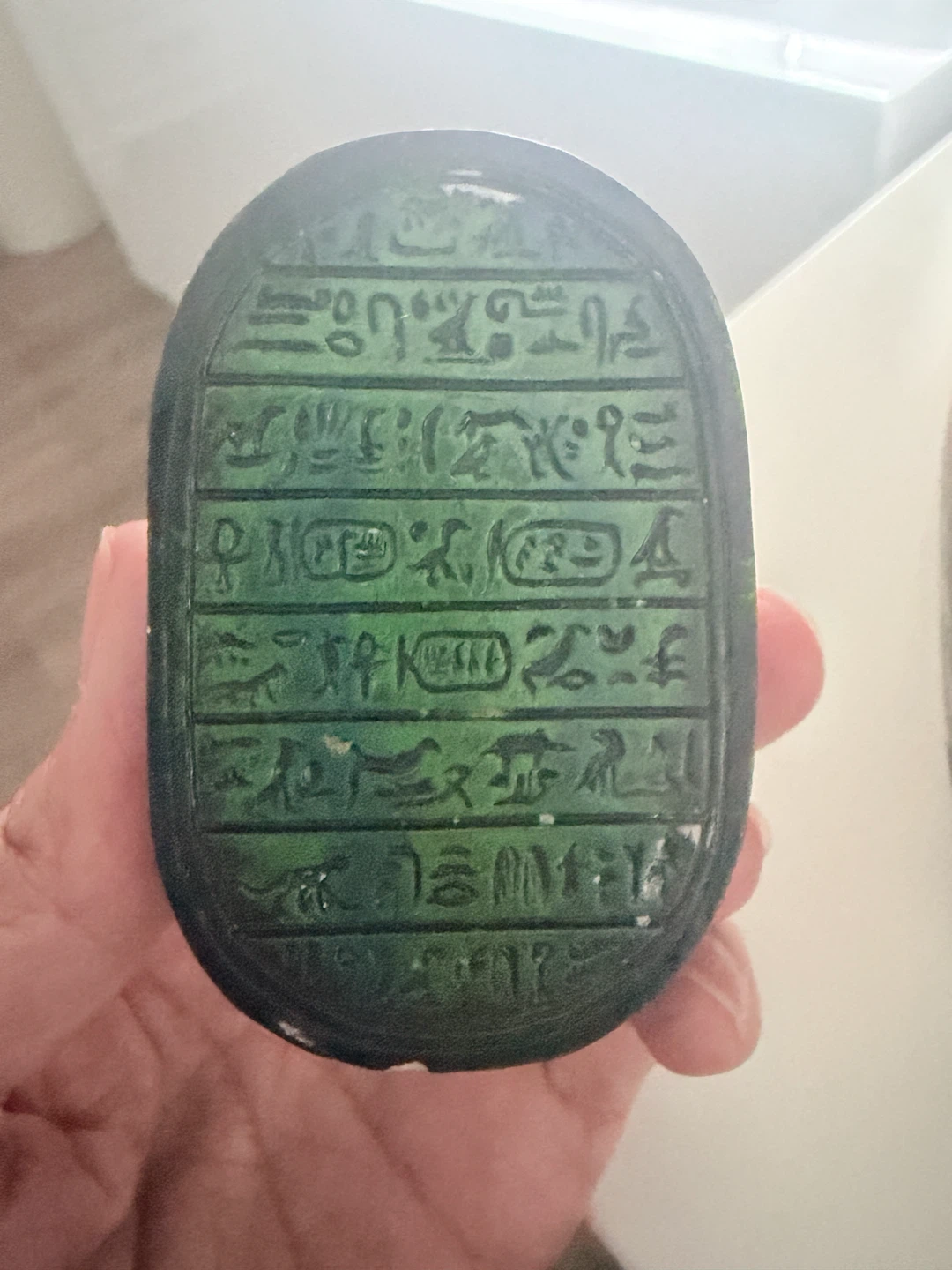Egyptian Bastet Cat Statue and Scarab Figurine Set - photo 5