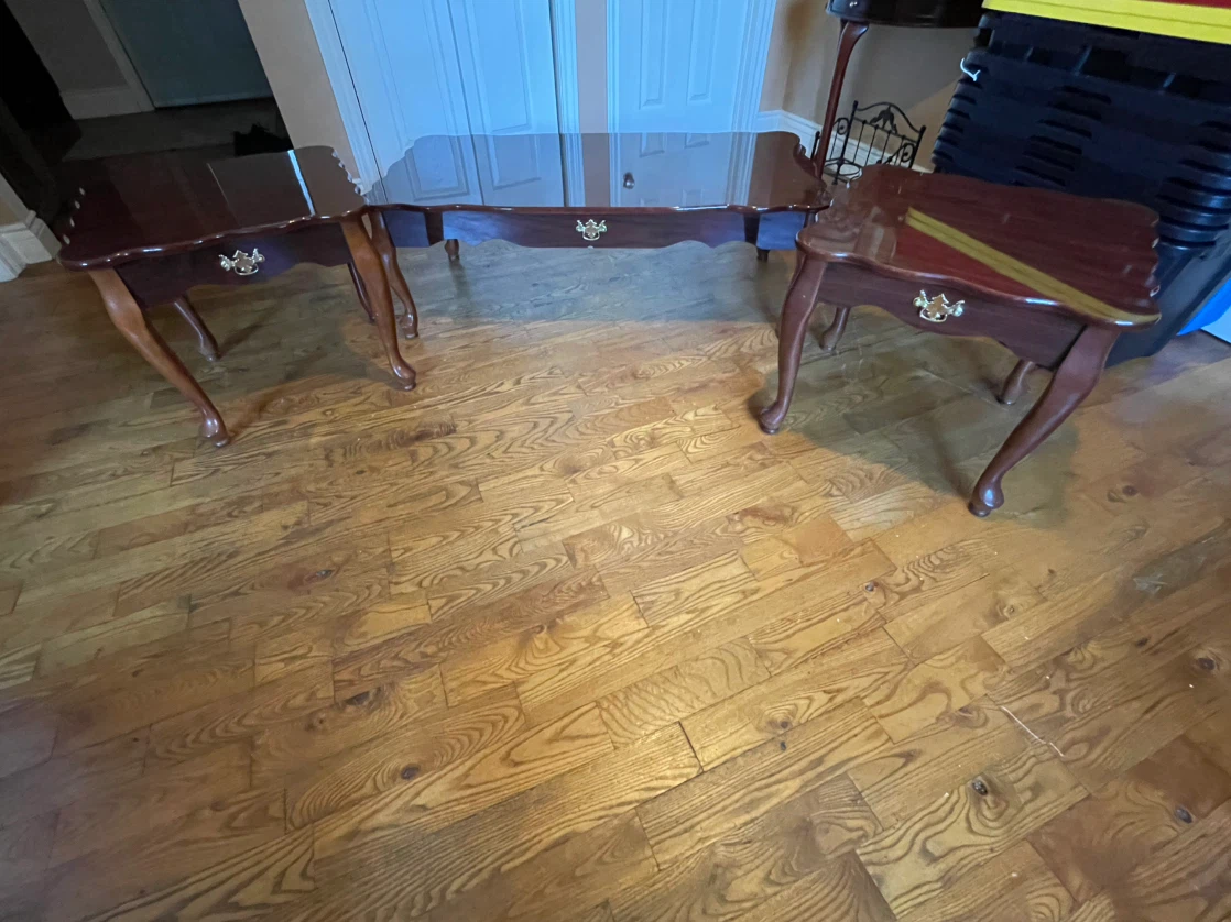 3-Piece Mahogany Coffee and End Table Set