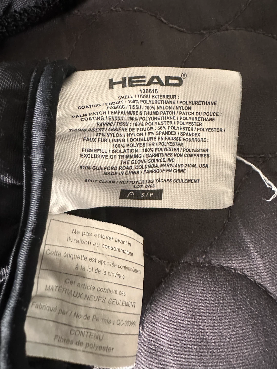HEAD Kids Winter Gloves, Size Small, 4-6 years