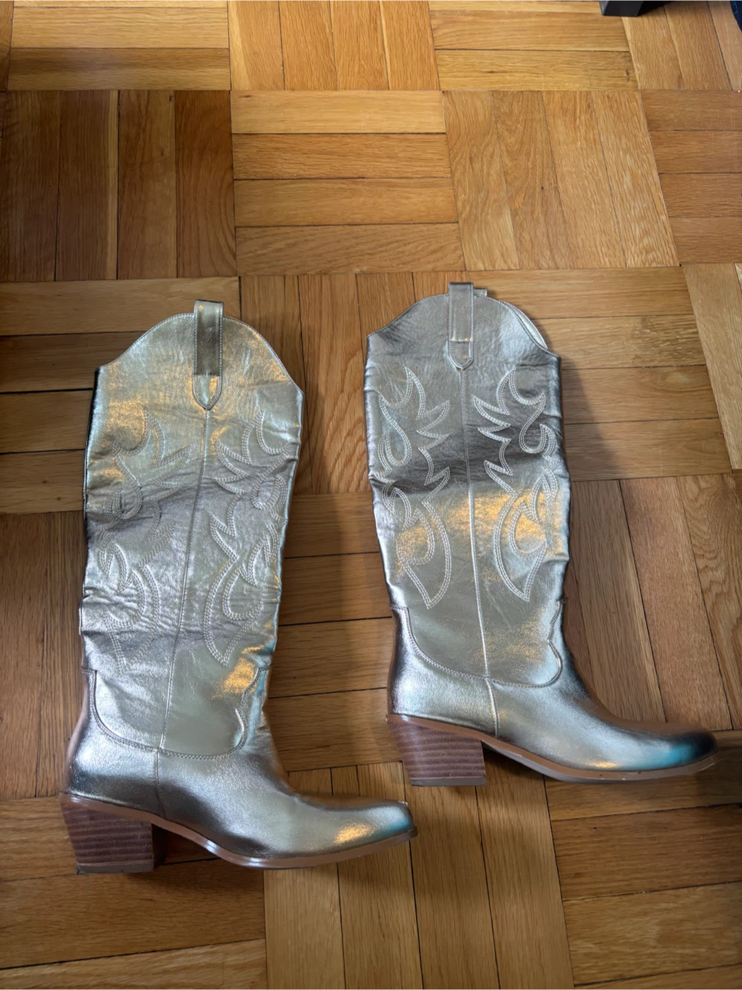 Gold Cowboy Boots