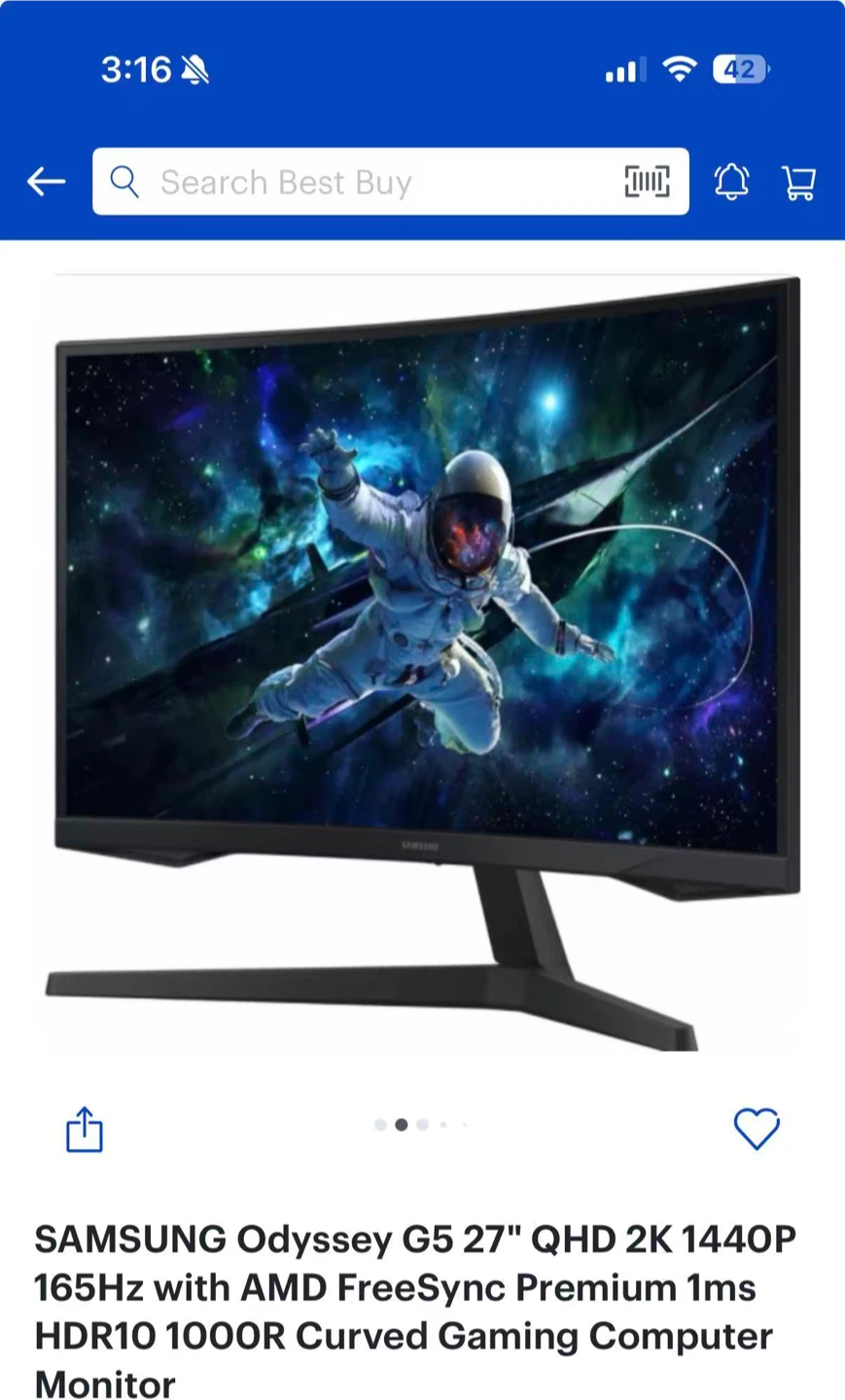 Samsung Odyssey G5 27" Curved Gaming Monitor - photo 4