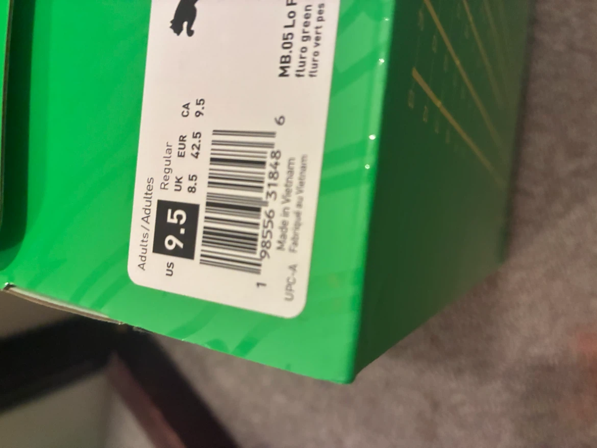 Puma MB.05 Lo Fluro Green Sneakers - photo 3
