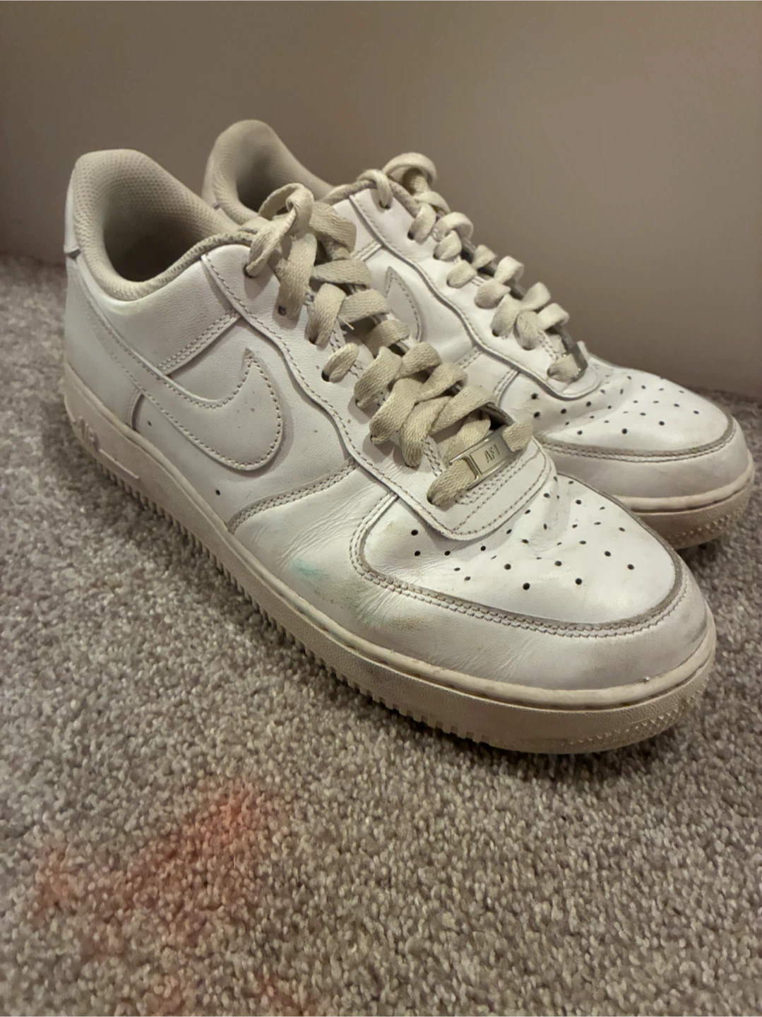 White Nike Air Force 1 Sneakers