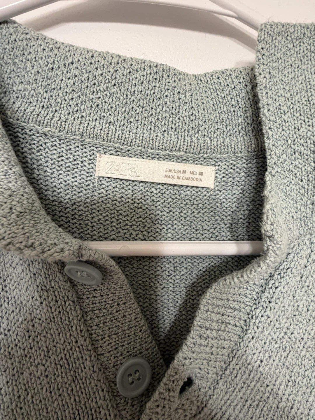 Zara Short Sleeve Cotton Knit Polo Shirt - photo 3